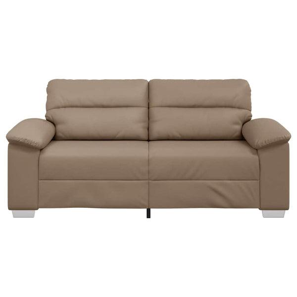 2-Sitzer Sofa Cappuccino Kunstleder 180 cm
