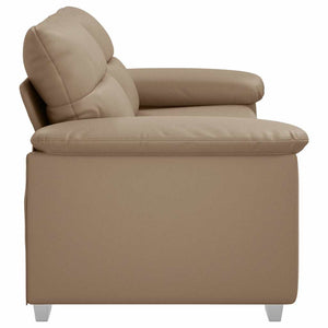 2-Sitzer Sofa Cappuccino Kunstleder 180 cm
