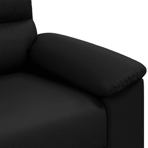 Schwarzes 2-Sitzer Sofa Kunstleder
