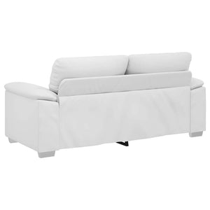 2-Sitzer Sofa Weiß Kunstleder 180 cm
