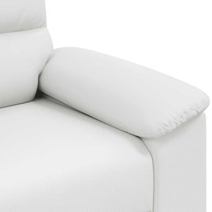 2-Sitzer Sofa Weiß Kunstleder 180 cm