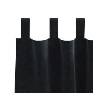 Verdunkelungsvorhänge Schwarz Samt 140x140cm, 2er-Set