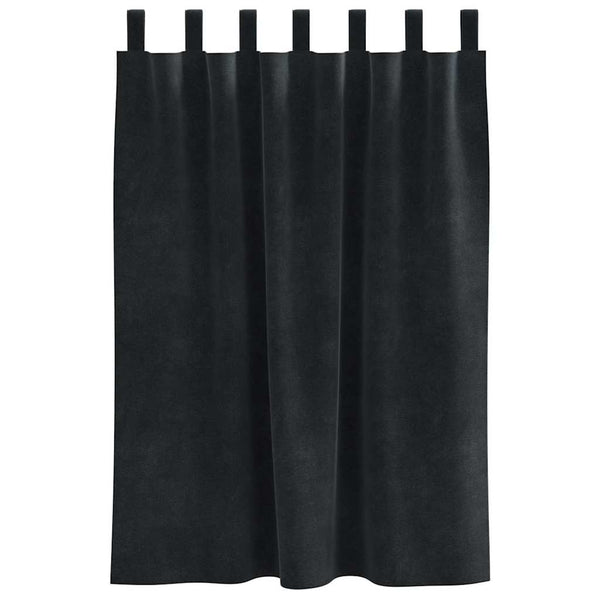 Verdunkelungsvorhänge Schwarz Samt 140x140cm, 2er-Set