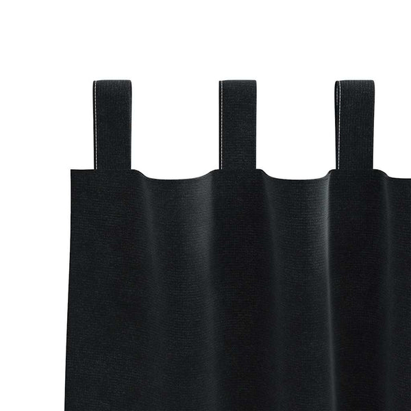 Schwarze Samt Verdunkelungsvorhänge 140x245 cm, 2er-Set