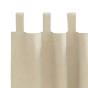 Creme Samt Verdunkelungsvorhänge 140 x 175cm, 2er-Set