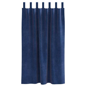 Verdunkelungsvorhänge Dunkelblau Samt 140x175 cm, 2er-Set
