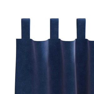 Verdunkelungsvorhänge Samt Dunkelblau 140x245cm, 2er-Set