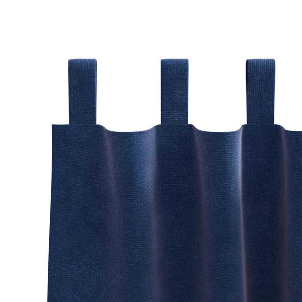 Verdunkelungsvorhänge Samt Dunkelblau 140x245cm, 2er-Set