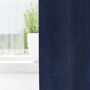 Verdunkelungsvorhänge Samt Dunkelblau 140x245cm, 2er-Set