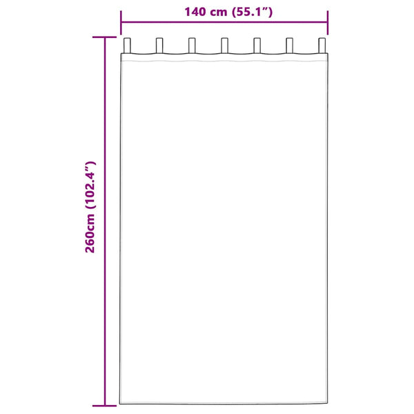 Verdunkelungsvorhänge Samt Dunkelblau 140x260 cm, 2er-Set