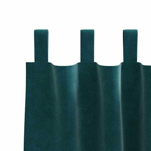 Verdunkelungsvorhänge Samt Dunkelgrün 140x175cm, 2er-Set