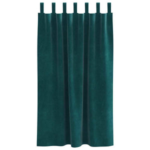 Verdunkelungsvorhänge Samt Dunkelgrün 140x175cm, 2er-Set