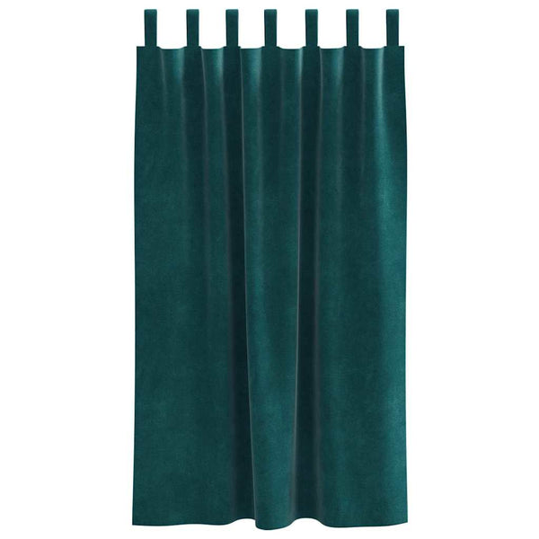 Verdunkelungsvorhänge Samt Dunkelgrün 140x175cm, 2er-Set