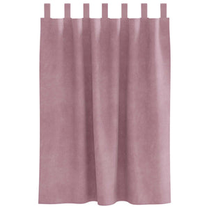 Verdunkelungsvorhänge Dunkelrosa Samt 140x140cm, 2er-Set