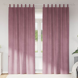 Verdunkelungsvorhänge Dunkelrosa Samt 140x225cm, 2er-Set