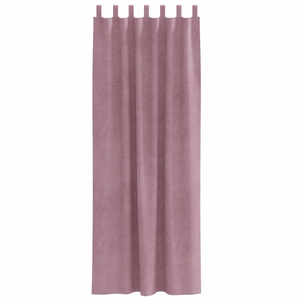Verdunkelungsvorhänge Dunkelrosa Samt 140x245cm, 2er-Set