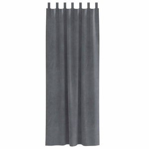 Verdunkelungsvorhänge Hellgrau Samt 140x245cm, 2er-Set