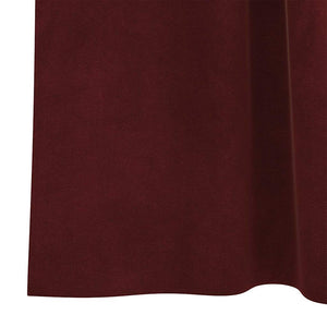 Verdunkelungsvorhänge Weinrot Samt 140x260cm, 2er-Set