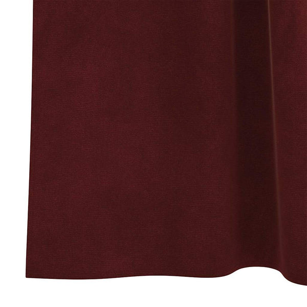 Verdunkelungsvorhänge Weinrot Samt 140x260cm, 2er-Set