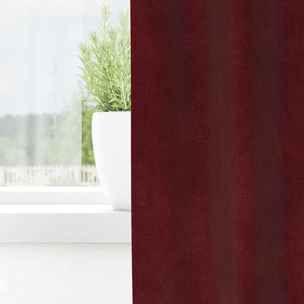 Verdunkelungsvorhänge Weinrot Samt 140x260cm, 2er-Set