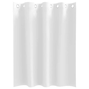 Reinweiße Verdunkelungsvorhänge mit Ringen, 140x140 cm, 2er-Set