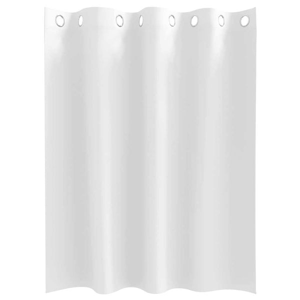 Reinweiße Verdunkelungsvorhänge mit Ringen, 140x140 cm, 2er-Set