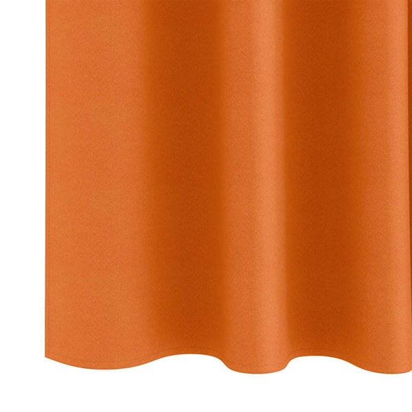 Orange Verdunkelungsvorhänge mit Ringen 175x140cm, 2er-Set