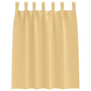 Beige Verdunkelungsvorhänge mit Ringen 140x140 cm, 2er-Set