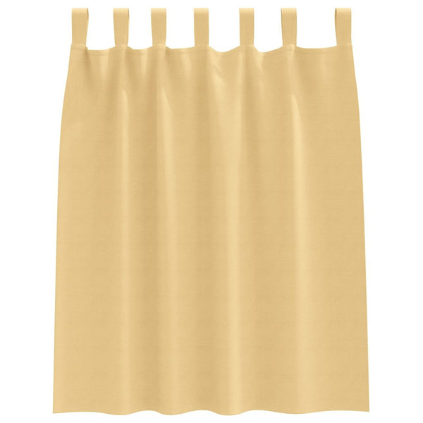Beige Verdunkelungsvorhänge mit Ringen 140x140 cm, 2er-Set