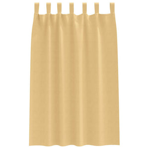 Beige Verdunkelungsvorhänge mit Ringen 175x140cm, 2er-Set