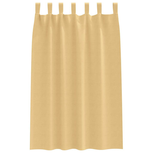 Beige Verdunkelungsvorhänge mit Ringen 175x140cm, 2er-Set