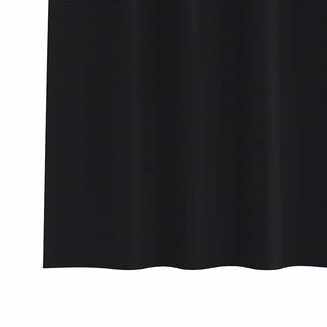 Schwarze Verdunkelungsvorhänge mit Ringen 245x140cm, 2er-Set