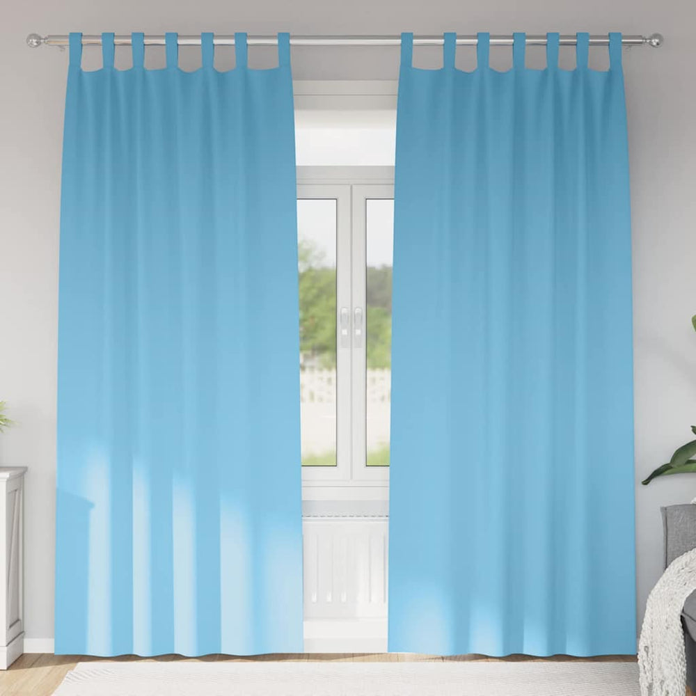 Verdunkelungsvorhänge Himmelblau 260x140 cm, 2er-Set