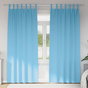 Verdunkelungsvorhänge Himmelblau 260x140 cm, 2er-Set
