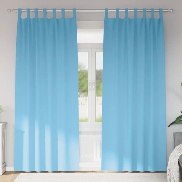 Verdunkelungsvorhänge Himmelblau 260x140 cm, 2er-Set