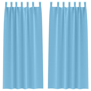 Verdunkelungsvorhänge Himmelblau 260x140 cm, 2er-Set