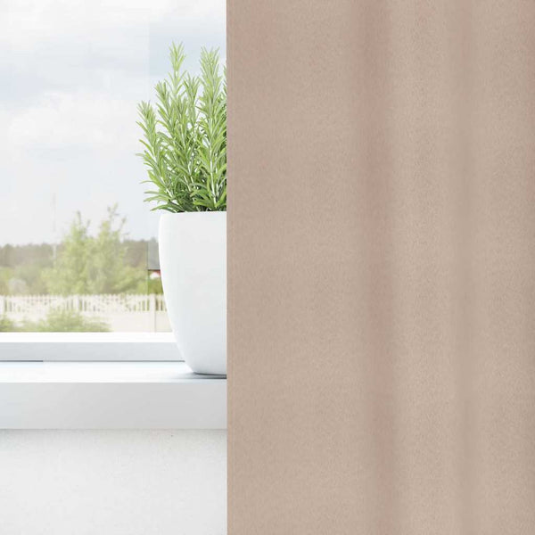 Verdunkelungsvorhänge Taupe 140x140 cm, 2er-Set