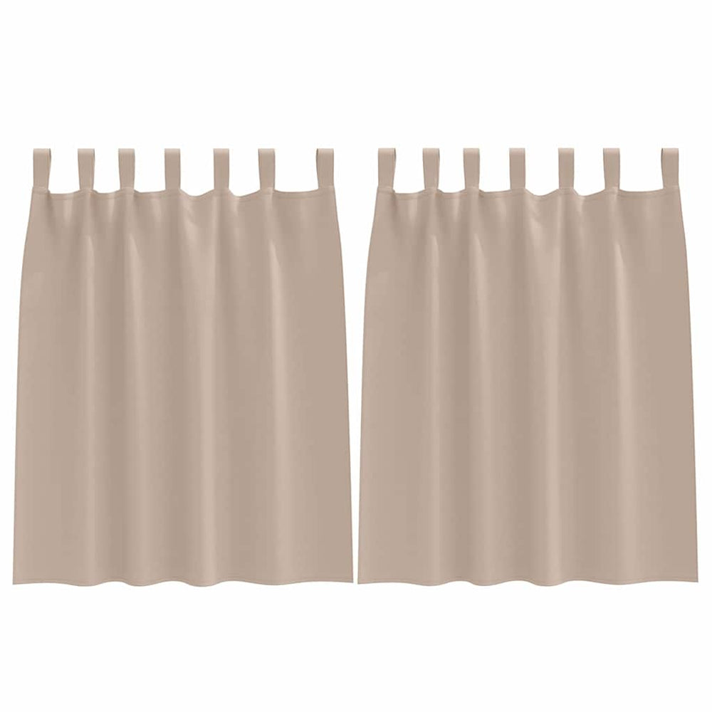 Verdunkelungsvorhänge Taupe 140x140 cm, 2er-Set