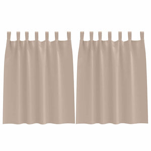 Verdunkelungsvorhänge Taupe 140x140 cm, 2er-Set