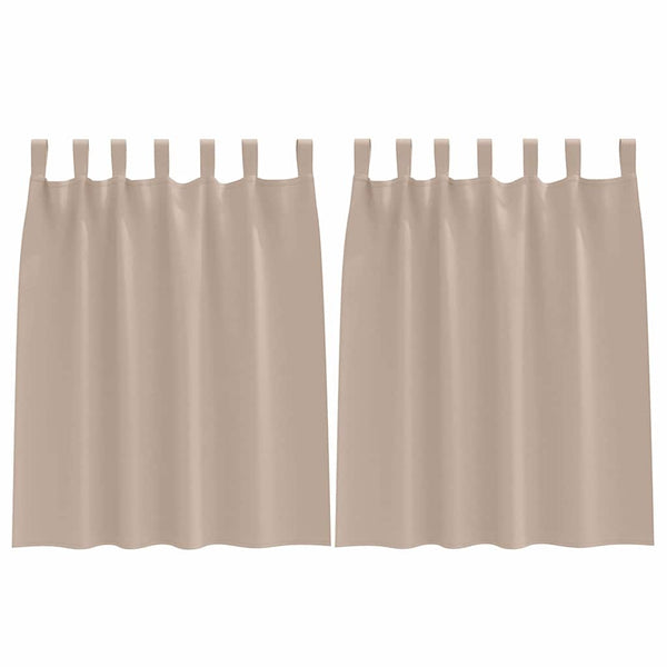 Verdunkelungsvorhänge Taupe 140x140 cm, 2er-Set