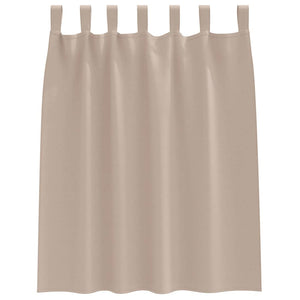 Verdunkelungsvorhänge Taupe 140x140 cm, 2er-Set