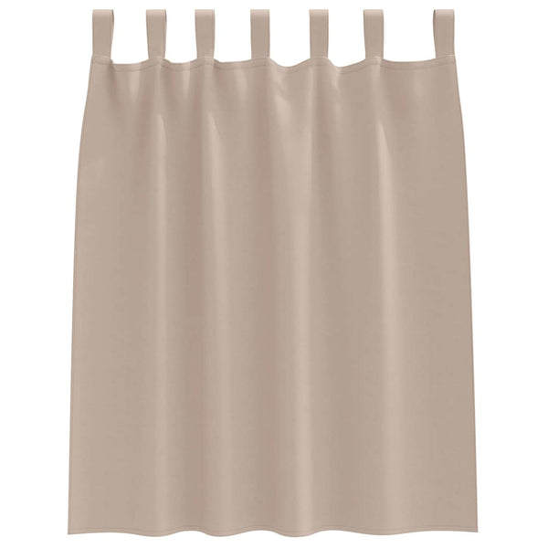 Verdunkelungsvorhänge Taupe 140x140 cm, 2er-Set