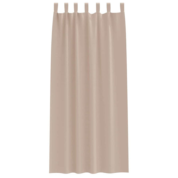 Verdunkelungsvorhänge Taupe 245x140 cm, 2er-Set