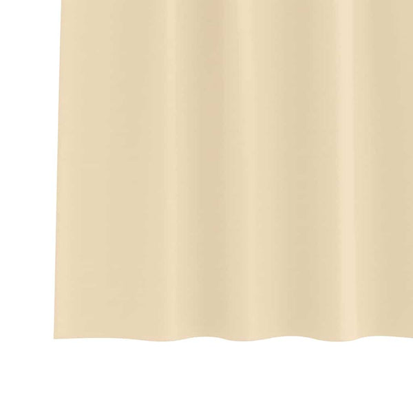 Creme Verdunkelungsvorhänge mit Ringe 140x140cm, 2er-Set