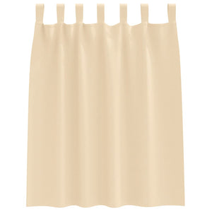 Creme Verdunkelungsvorhänge mit Ringe 140x140cm, 2er-Set