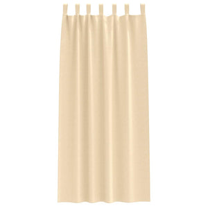 Creme Verdunkelungsvorhänge mit Ringen 260x140cm, 2er-Set