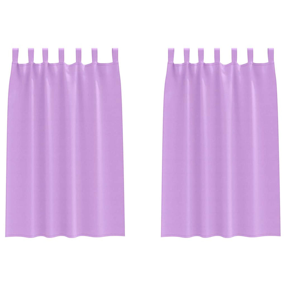 Lila Verdunkelungsvorhänge mit Ringen, 175x140cm, 2er Set
