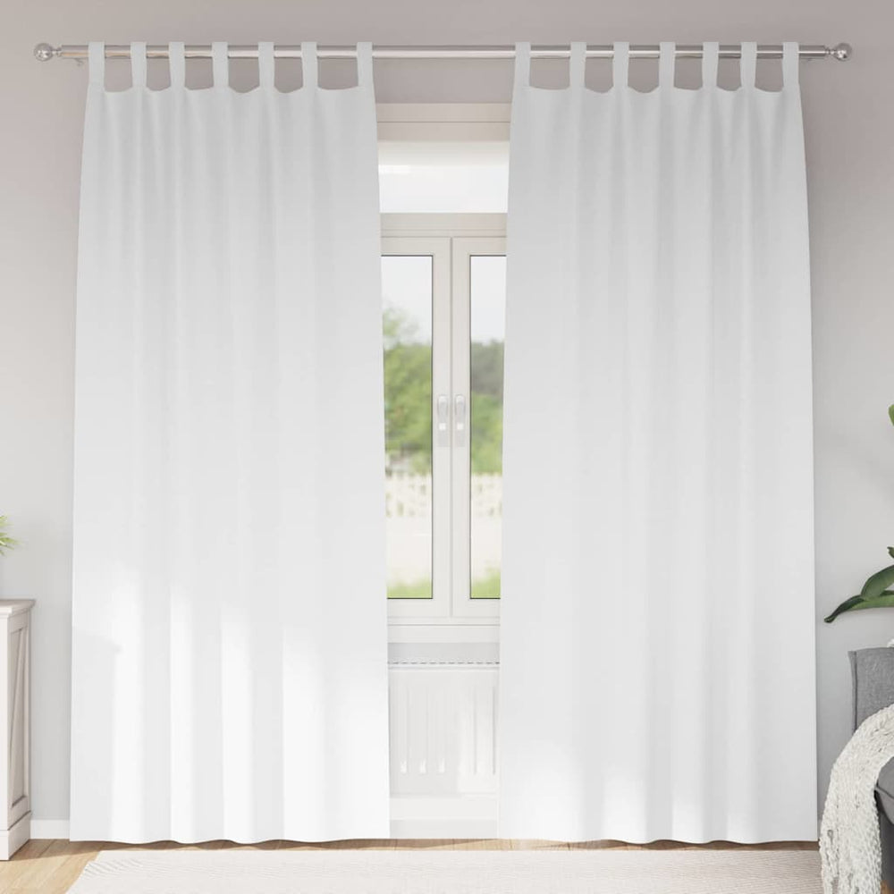 Verdunkelungsvorhänge Reinweiß 245x140cm 2er-Set