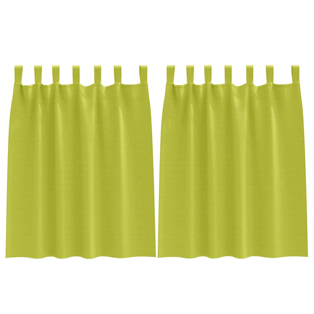 Grüne Verdunkelungsvorhänge mit Ringen 140x140cm, 2er-Set