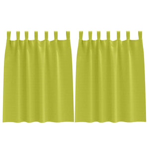 Grüne Verdunkelungsvorhänge mit Ringen 140x140cm, 2er-Set